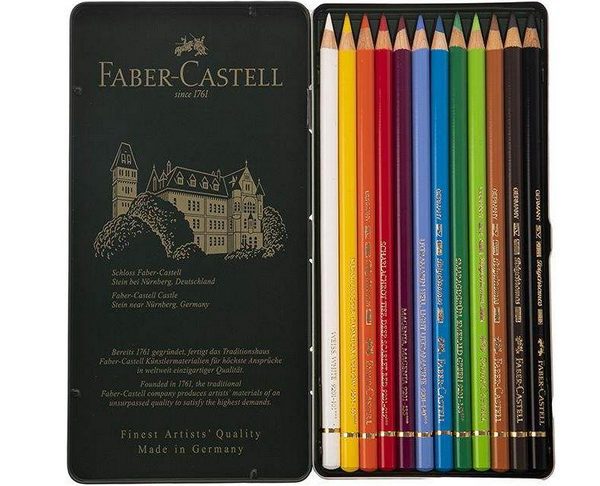 مداد رنگی 12 رنگ فابر کاستل کاماپرس