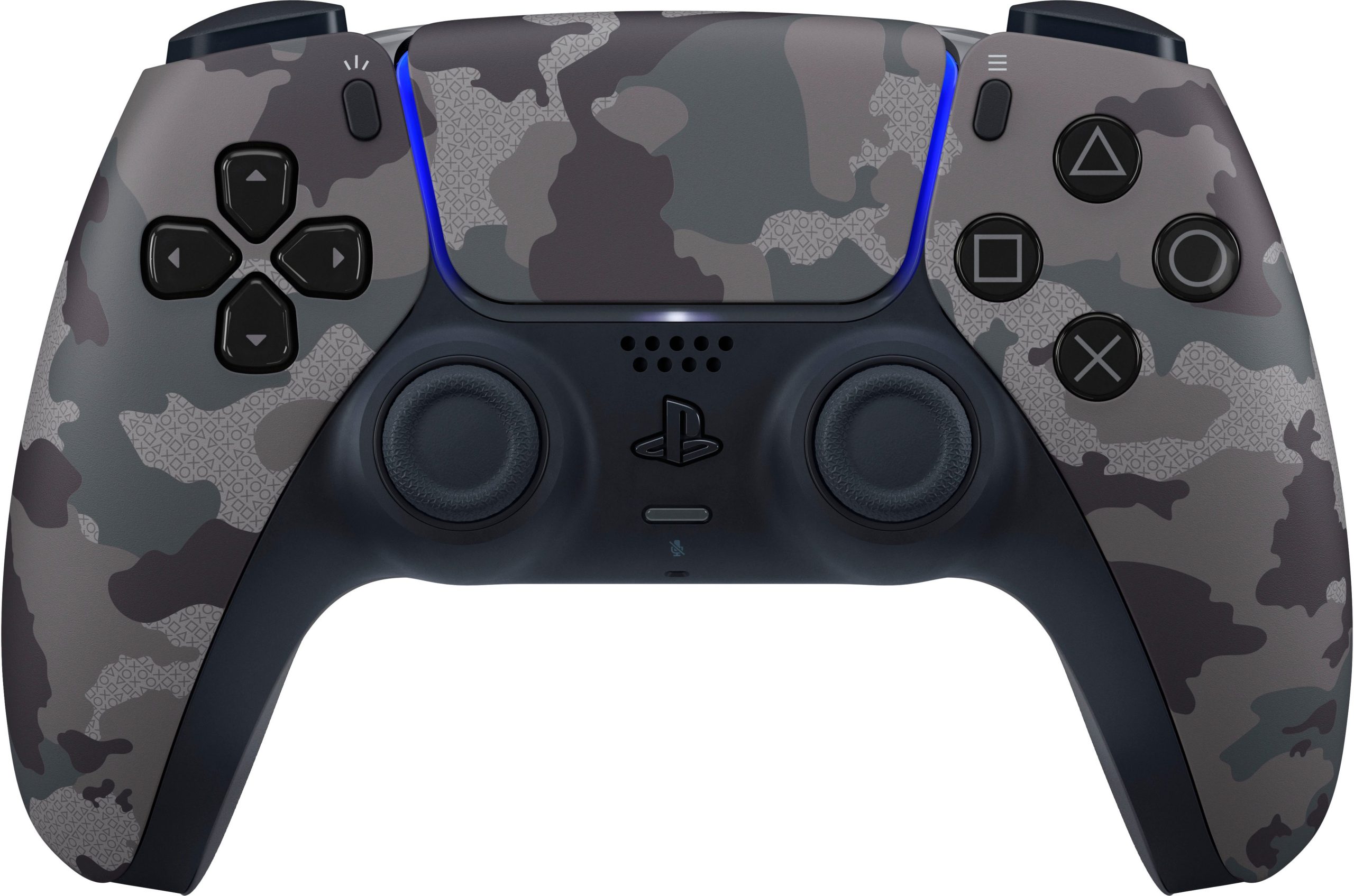 دسته PS5 چریکی مدل DualSense Gray Camouflage کاماپرس