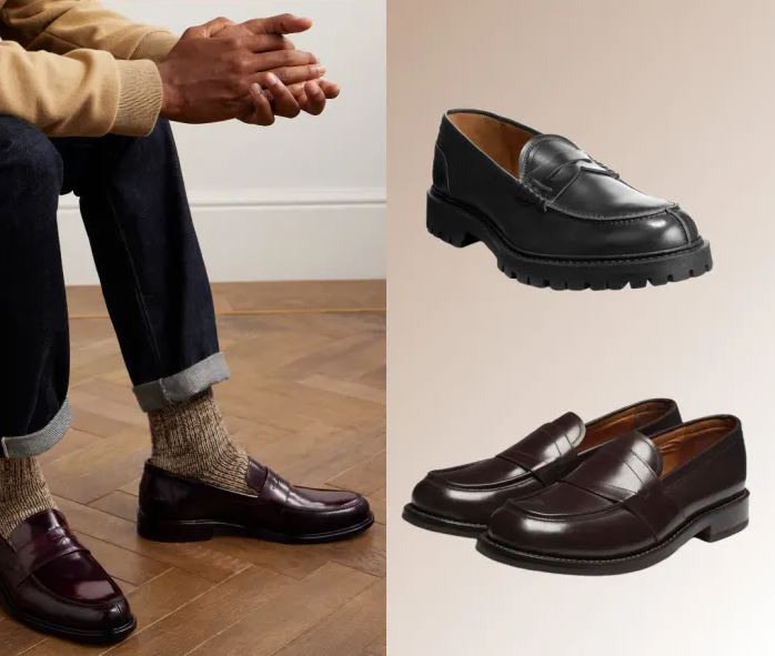 برای تکمیل استایل مردانه عید، به‌جای کفش‌های بنددار، لوفرها را درنظر داشته باشید کاماپرس