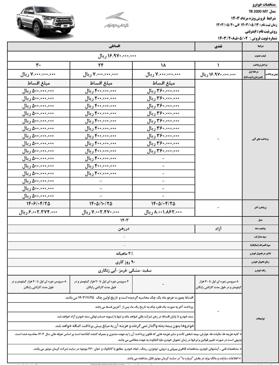 خودروپیکاپT8-کاماپرس